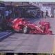 Ferrari pit stop on monitor