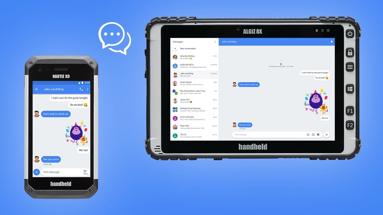 Android Messages multiple rugged devices