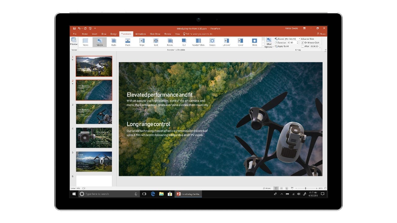 Office 2019 header