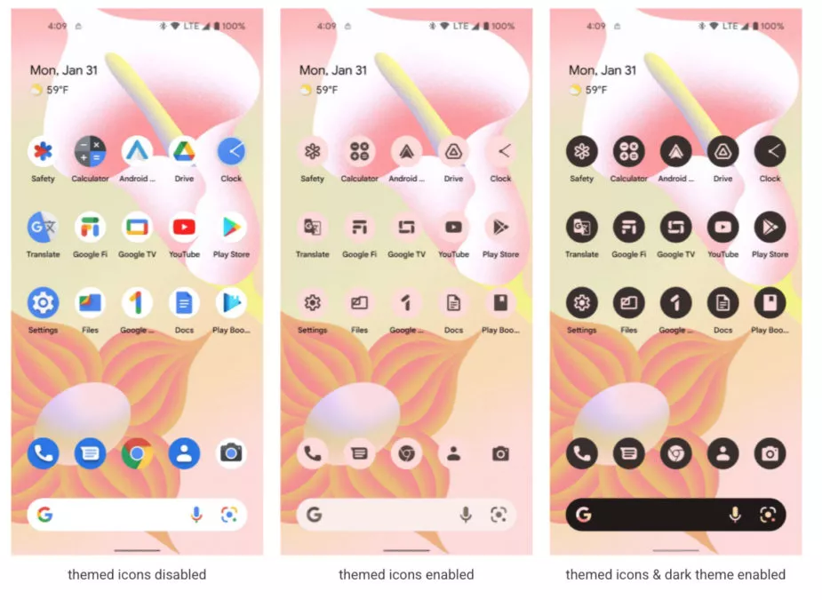 Android 13 themed icons